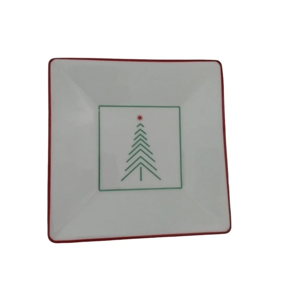 Crate & Barrel christmas plates appetizer plates